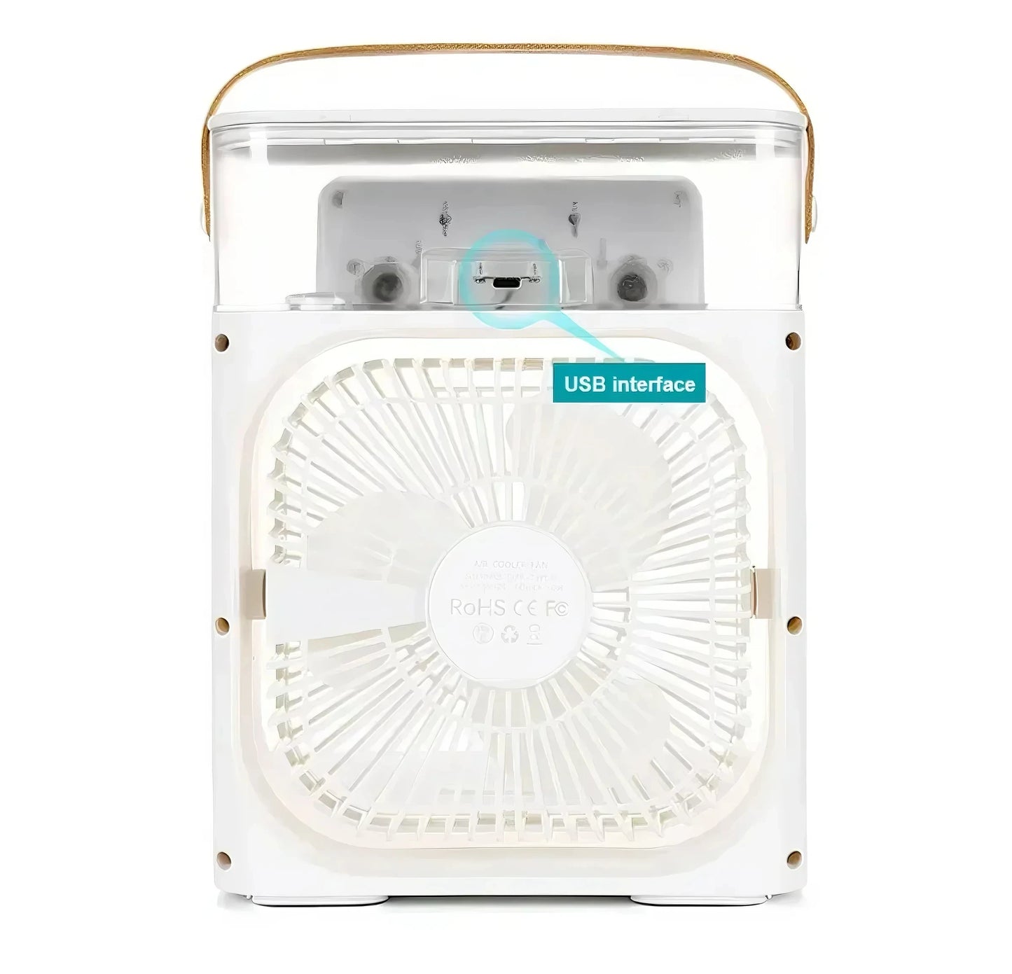 Ventilador con Hielo y Humidificador