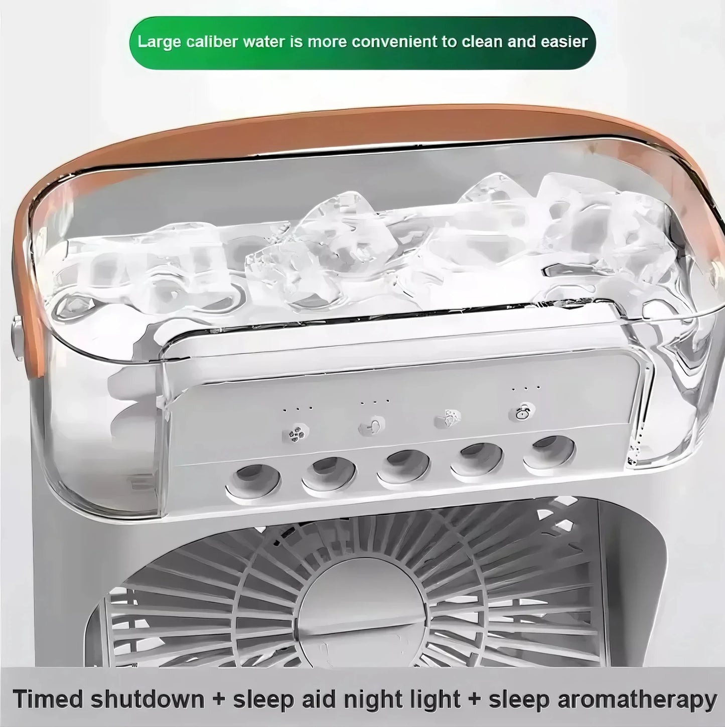Ventilador con Hielo y Humidificador
