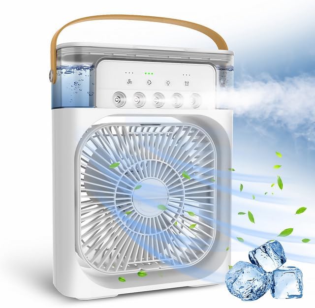 Ventilador con Hielo y Humidificador