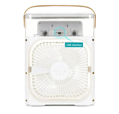 Ventilador con Hielo y Humidificador
