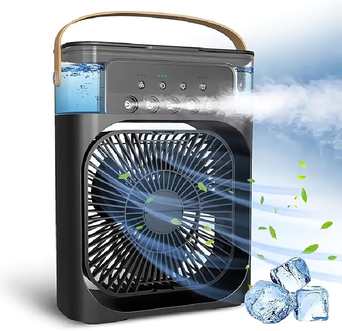 Ventilador con Hielo y Humidificador
